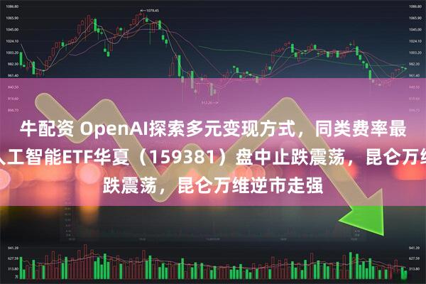 牛配资 OpenAI探索多元变现方式，同类费率最低创业板人工智能ETF华夏（159381）盘中止跌震荡，昆仑万维逆市走强